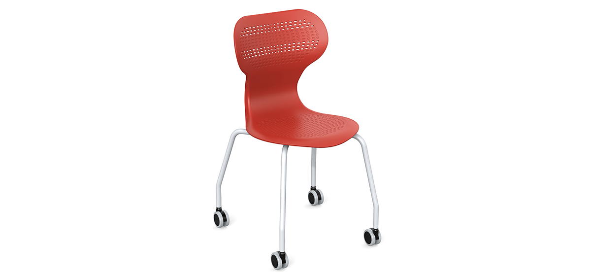 YCX-21003 可疊式流動鐵腳椅